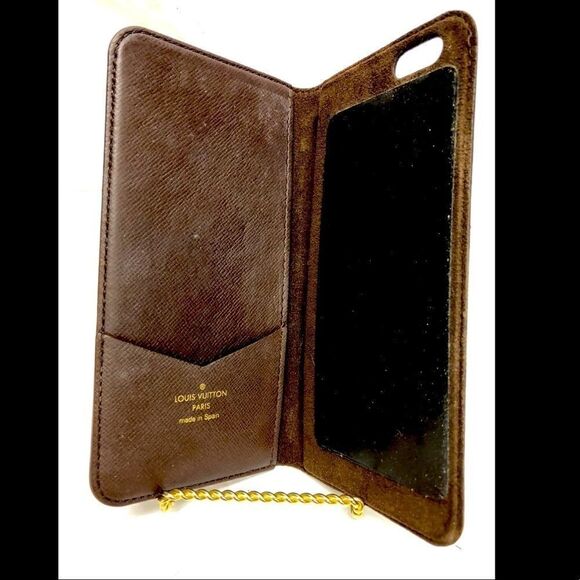 Louis Vuitton Monogram Folio IPhone 6 Plus Case M61423 LV E4360 - Picture 6 of 6